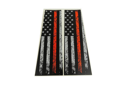 American Flag B Pillar Overlays - 2024+ Tacoma Double Cab / 2025+ 4Runner