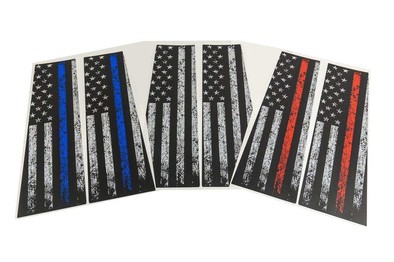 American Flag B Pillar Overlays - 2024+ Ranger