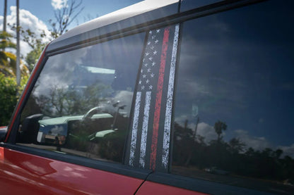 American Flag B Pillar Protection Kit (Printed Series) - 2021+ Bronco 4 Door