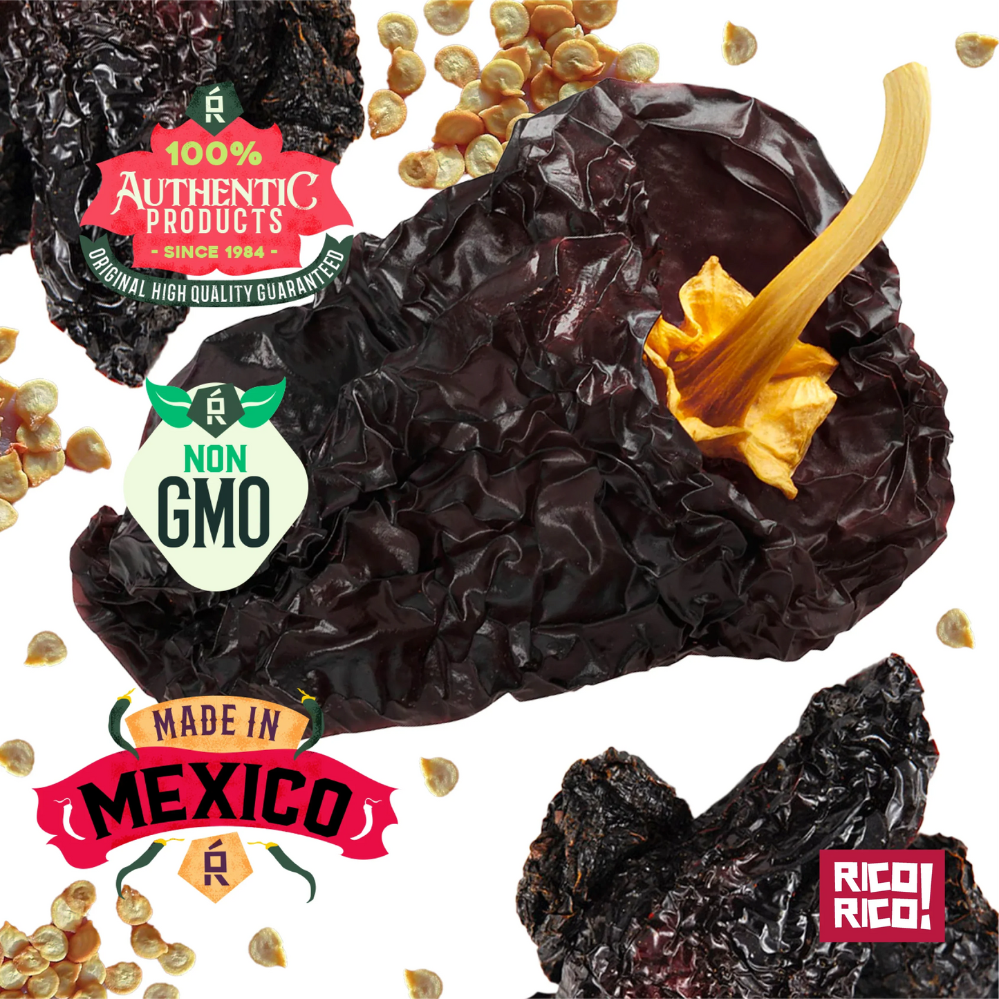 Ancho Dried Chiles – Sweet & Smoky Mexican Peppers (Mild Heat)