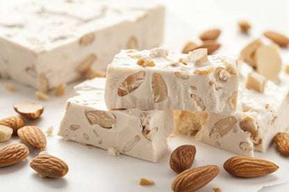 Andy Anand 36 Bite-Size Sugar Free Almond Nougat with roasted Almond Soft Nougat Candy Brittle, Traditional European Turron - A Delicious and Authentic Treat, Amazing Taste, 7 Oz