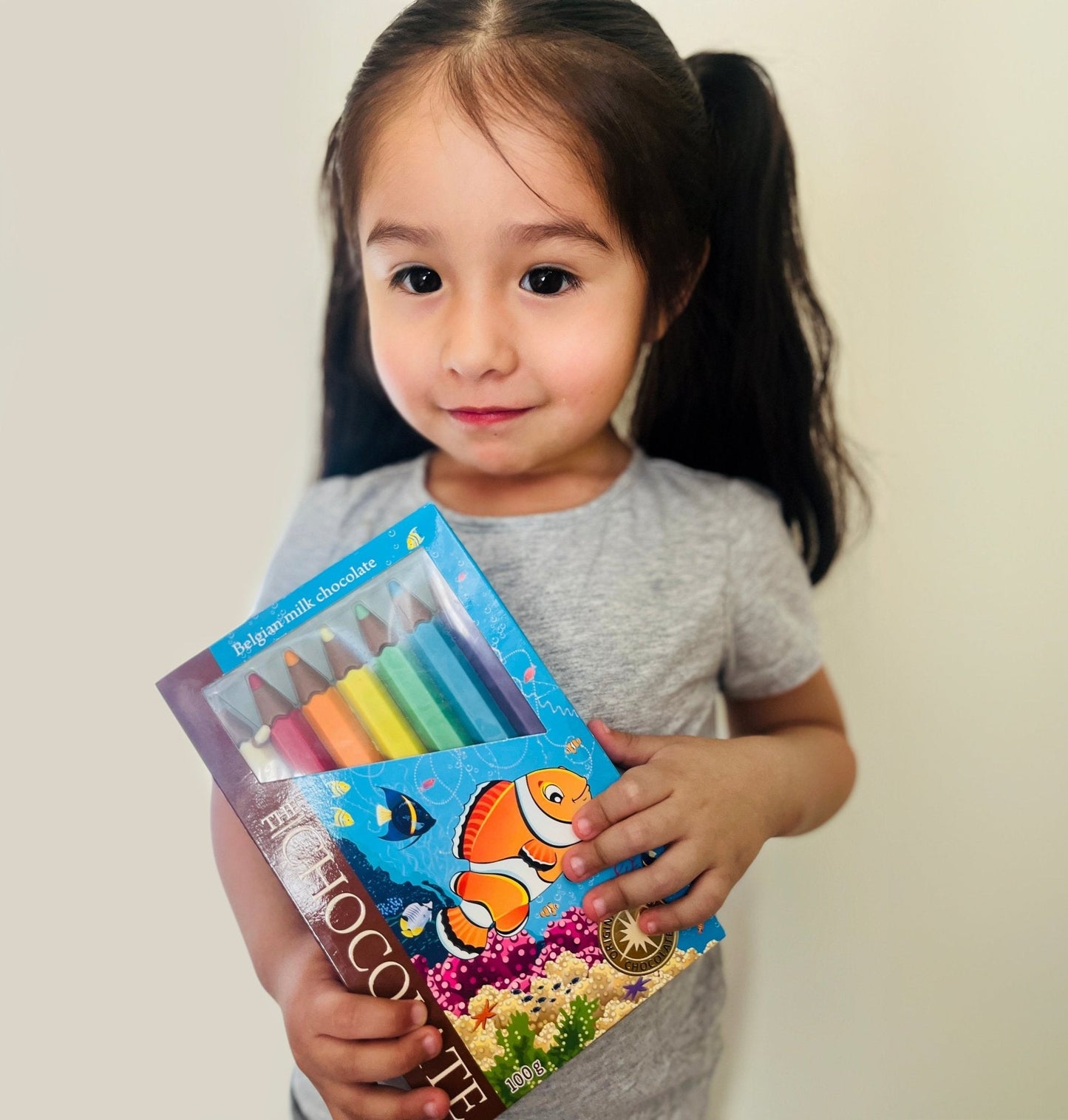 Andy Anand Milk Chocolate Crayon Boxes, 3-Pack (21 Pcs) – Fun Kids’ Treats Made with 60% Chocolate (Cocoa Butter), Perfect Gift Box for Special Occasions