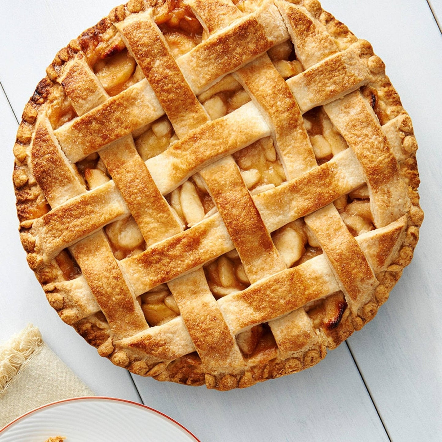 Andy Anand Apple Pie 10" - 4.5 lbs Indulgence in Every Bite, Classic Comfort: Baked Apple Pie with Tender Apples and Flaky Crust