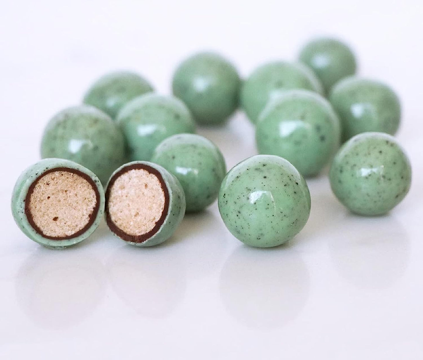 Andy Anand Belgian Chocolate Mint Chip Malt Balls – 1 lb Gift Box Made with 60% Chocolate (Cocoa Butter)