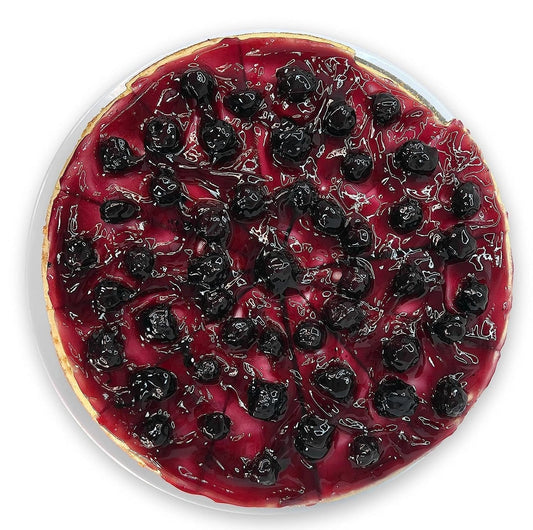 Andy Anand Blueberry Cheesecake 9" - Made in Traditional Way - Masterfully Crafted Bakeries with Cheesecake Delivery (2.6 lb)