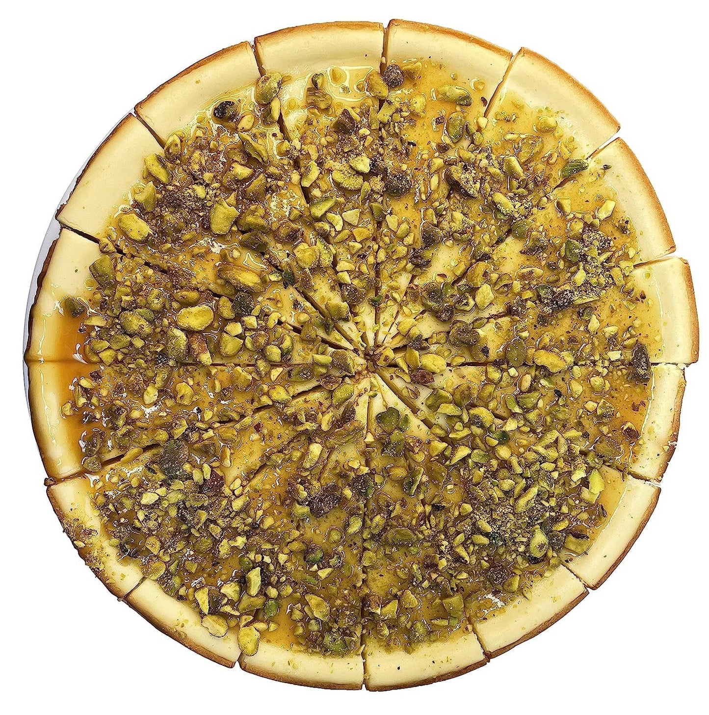 Andy Anand Caramel Pistachios Cheesecake 9" - The Best Cheesecake - Made with Fresh Ingredients and Love (2.6 lbs)