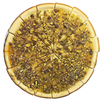 Andy Anand Caramel Pistachios Cheesecake 9" - The Best Cheesecake - Made with Fresh Ingredients and Love (2.6 lbs)