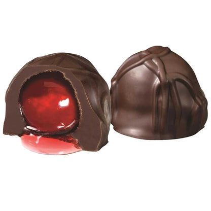 Andy Anand Chocolate Covered Cherries – Vegan Dark Chocolate Cordials Made with 60% Dark Chocolate (Cocoa Butter), 24 pcs