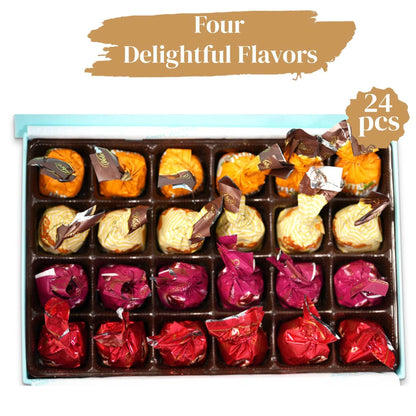 Andy Anand Chocolate Covered Cherries – Vegan Dark Chocolate Cordials Made with 60% Dark Chocolate (Cocoa Butter), 24 pcs