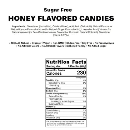 Andy Anand Delicious 170 Pc Sugar Free Honey Candy - Made in Europe Hard honey flavoured candies - A Delicious and Unique Treat, Bursting with Flavor and Irresistible Taste - 1 lbs (Shipped Free)
