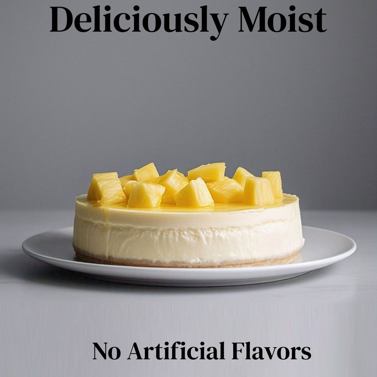 Andy Anand Delicious Sugar Free Pineapple Cheesecake 9" -  Gluten Free Freshly Baked, Home Made Style, Best Cheesecake Near Me For Celebrations & Dessert Lovers (2.6 lbs)