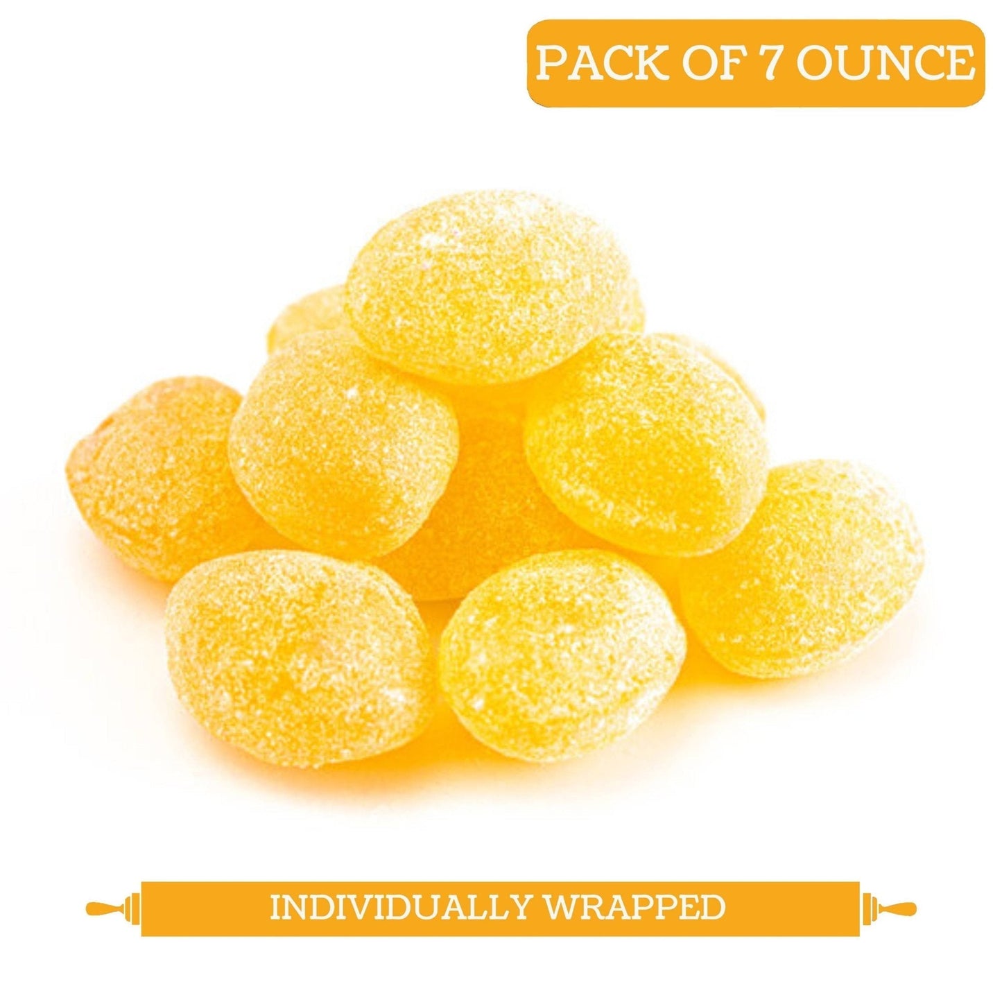 Andy Anand Delicious Sugar Free Fruity Orange & Lemon Flavors, Stevia Candy for Diabetics Irresistible Taste, European Imported Sugar Free Hard Candy - A Delicious Treat 7 Oz