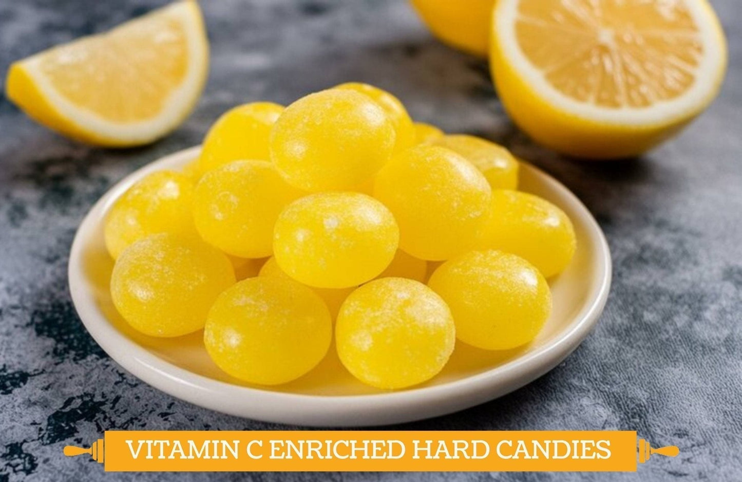 Andy Anand Chocolatier Sugar Free Orange & Lemon Hard Candy - Tangy Orange & Lemon Mixed Flavor - Made in Italy Individually Wrapped Gluten Free Enhanced with Vitamin C, Lemon Hard Candy Keto Stevia Sweetened Candy (7 Oz)