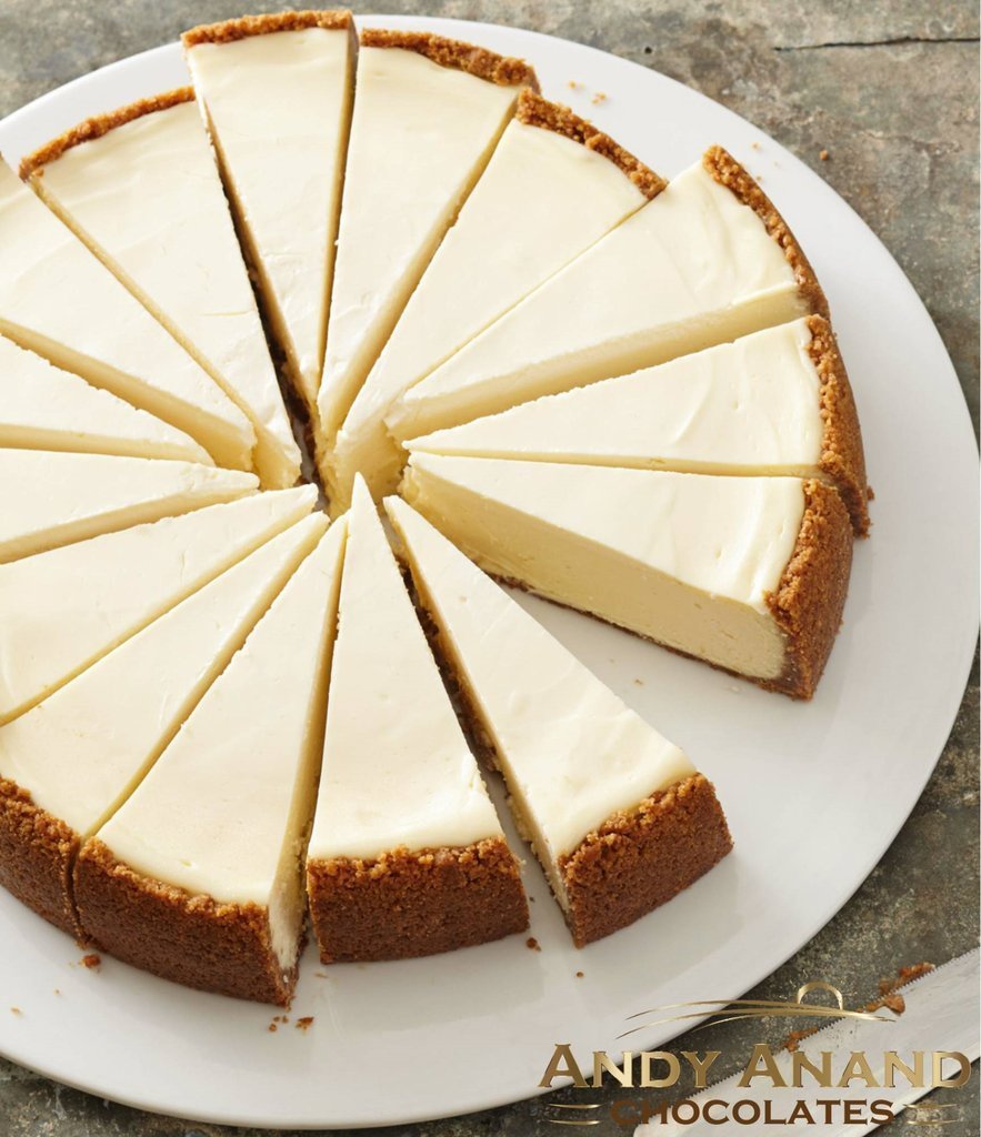 Andy Anand Sugar-Free New York Cheesecake, 9-Inch, 2 lb – Diabetic-Friendly, Low-Carb, No Preservatives, Real California Cream Cheese Gift