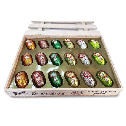 Andy Anand Gourmet Chocolate Liquor Bottles – European Dark Chocolate, Non-Alcoholic Liquor-Filled Assortment, 60% Cocoa Butter, Gift Box