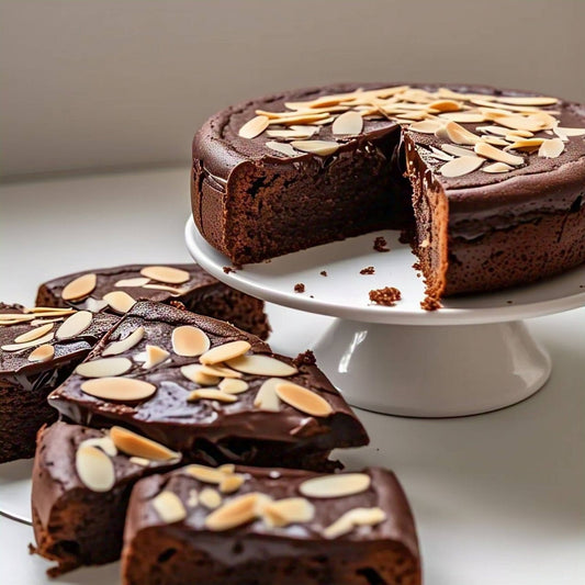 Andy Anand Exquisite 9" Gluten Free Chocolate Almond Cake: Delight in Its Luxuriously Creamy Texture, Iconic and Delicious (2.5 lbs)