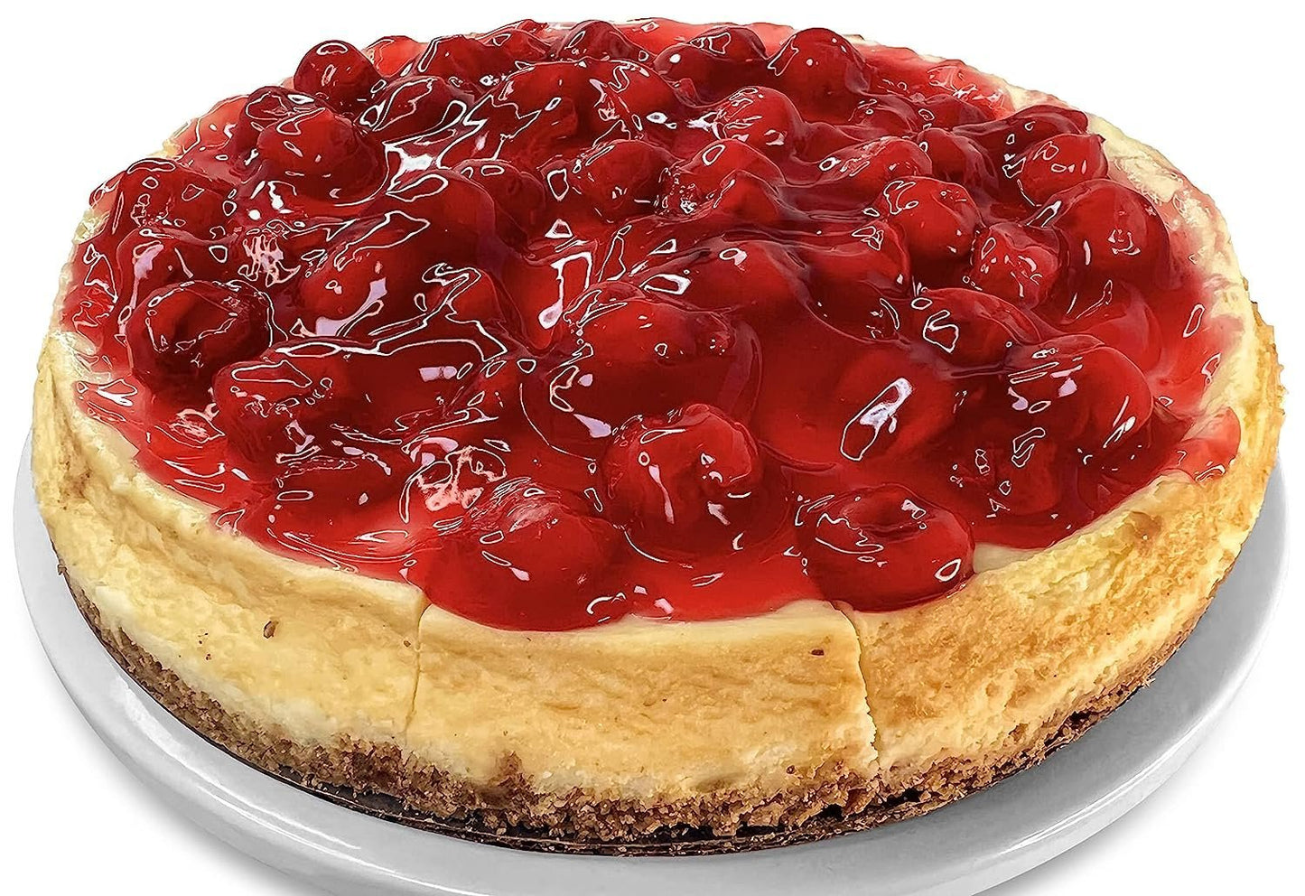 Andy Anand Freshly Baked Traditional Cherry Cheesecake 9" - Masterfully Crafted, Indulge in Delicious Classic Cheesecake - Creamy Delight! (3.4 lbs)