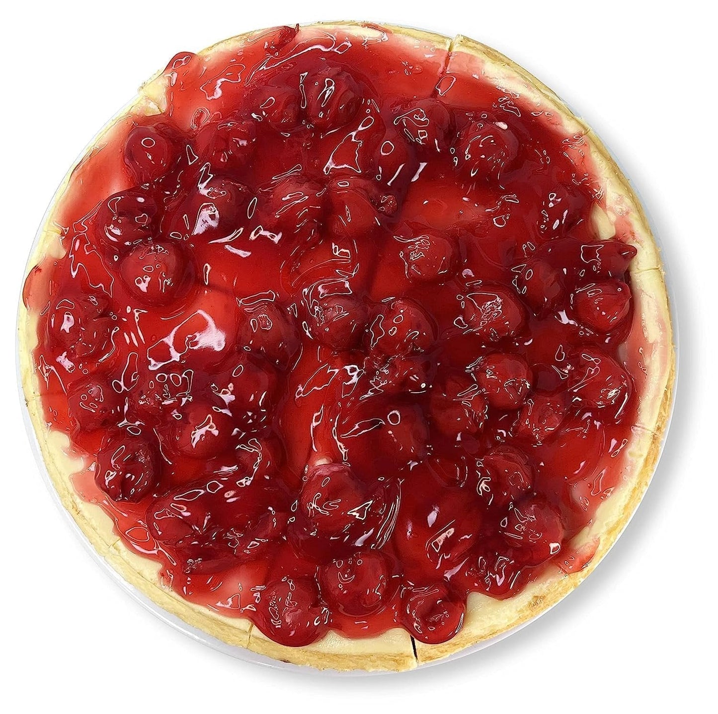 Andy Anand Freshly Baked Traditional Cherry Cheesecake 9" - Masterfully Crafted, Indulge in Delicious Classic Cheesecake - Creamy Delight! (3.4 lbs)
