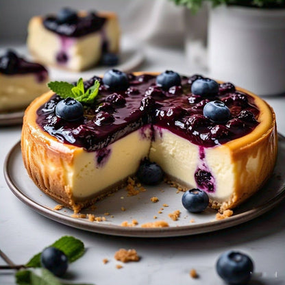 Andy Anand Sugar-Free Blueberry Cake, 9-Inch, 2.8 lb – Handcrafted, Moist & Delicious, Diabetic-Friendly, No Preservatives, Birthday Gift
