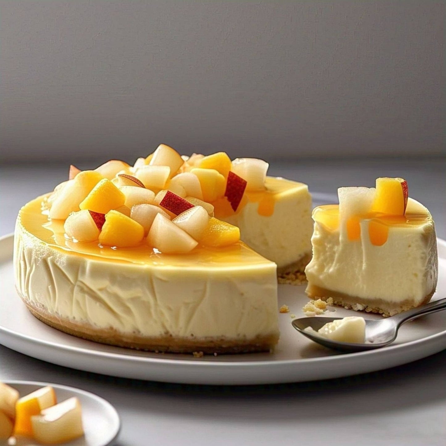 Andy Anand Indulgent Sugar Free Tropical Fruit Cheesecake - Real Fruits & Fresh Cream, Appetizing Best Cheese Cake Near Me For Celebrations & Dessert Lovers (2 lbs)