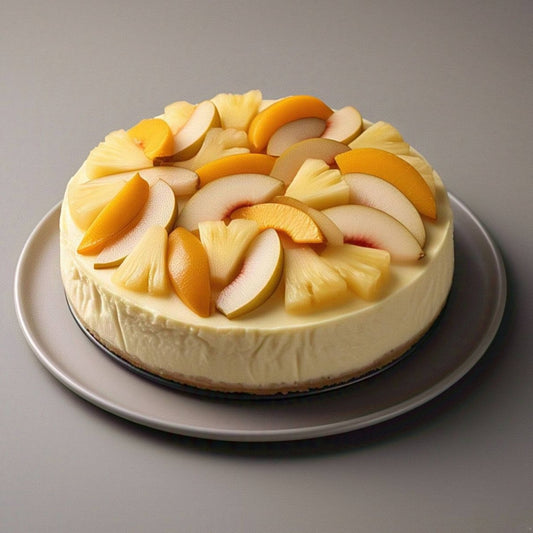 Andy Anand Indulgent Sugar Free Tropical Fruit Cheesecake - Real Fruits & Fresh Cream, Appetizing Best Cheese Cake Near Me For Celebrations & Dessert Lovers (2 lbs)