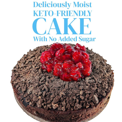 Andy Anand Keto Sugar Free Chocolate Strawberry Cake  9" - No Added Sugar For Diabetic Fresh Baked Gourmet Cake - Perfect for keto dessert lovers (2 lbs)