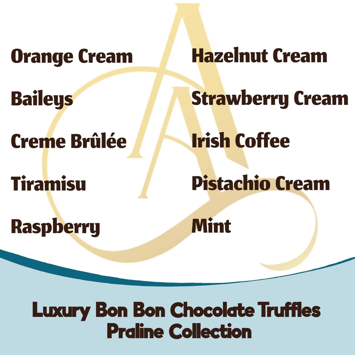 Chocolate Truffles Bon Bon Praline Box – Gourmet Chocolate Gift, Made with 60% Chocolate (Cocoa Butter)