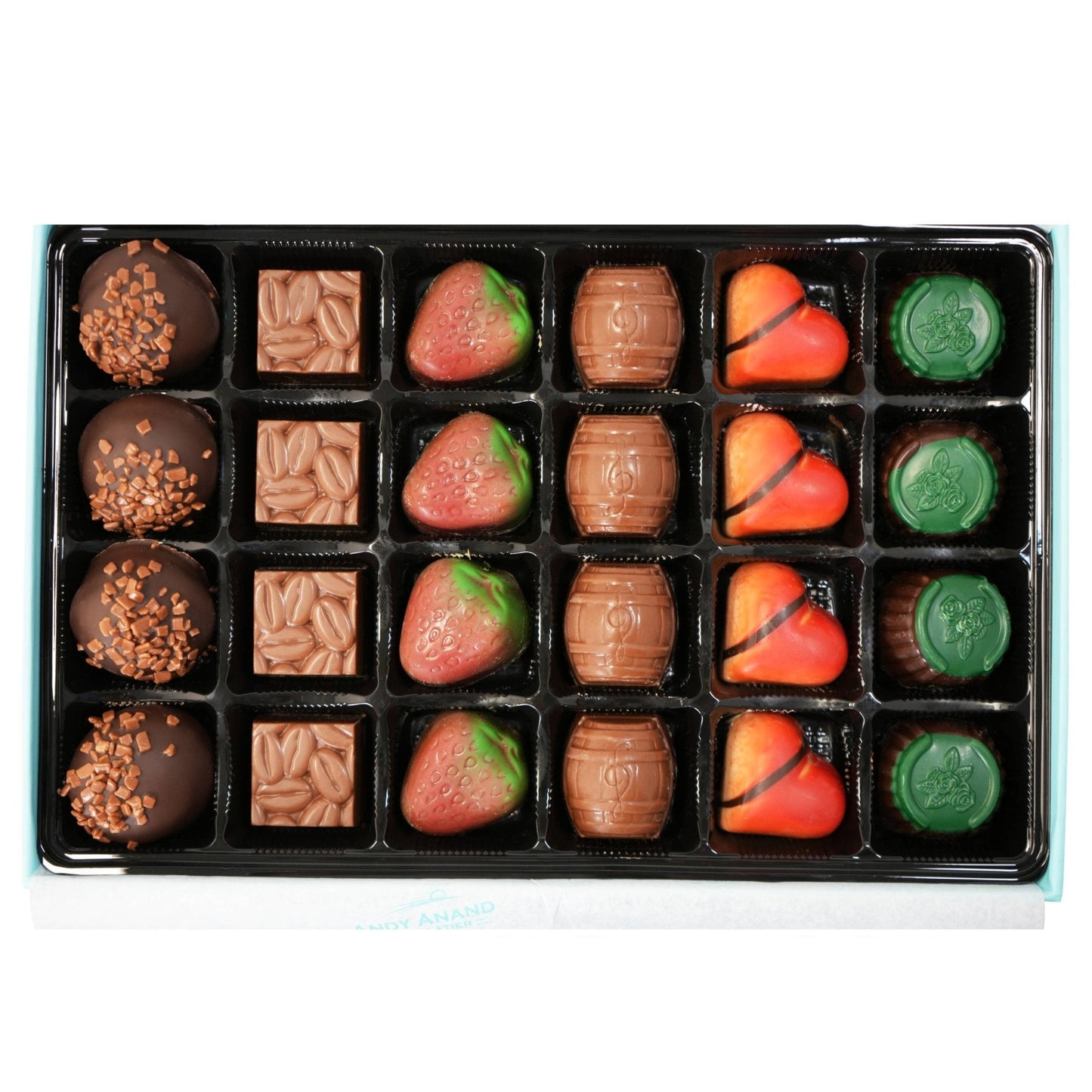 Chocolate Truffles Bon Bon Praline Box – Gourmet Chocolate Gift, Made with 60% Chocolate (Cocoa Butter)