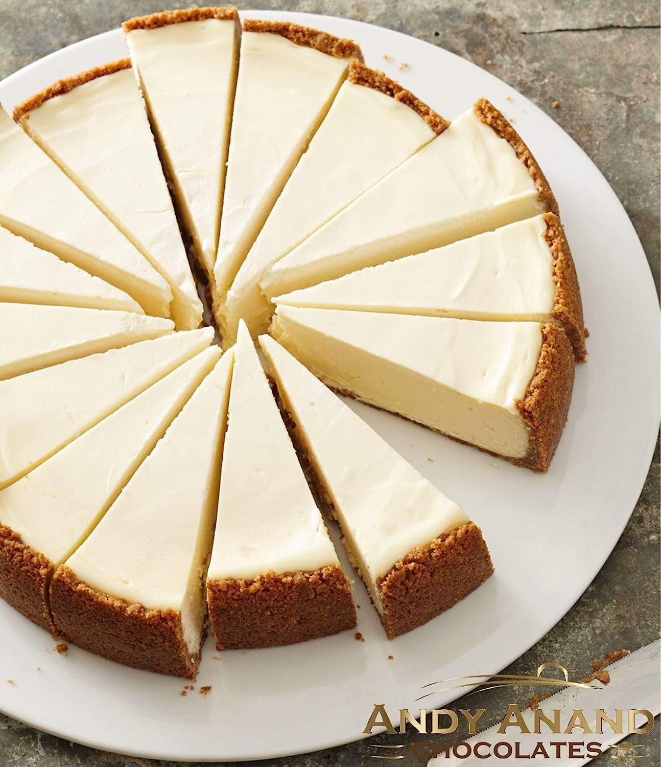 Andy Anand Luxurious New York Style Cheesecake 9" | Handcrafted, Freshly Baked, The Best Cheesecake - Made with Fresh Ingredients and Love (2 lbs)