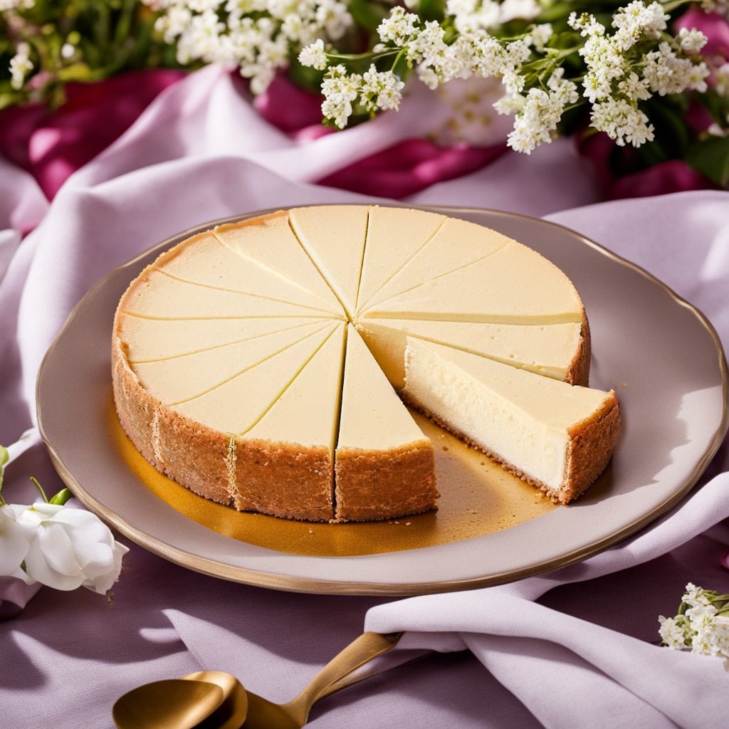 Andy Anand Luxurious New York Style Cheesecake 9" | Handcrafted, Freshly Baked, The Best Cheesecake - Made with Fresh Ingredients and Love (2 lbs)