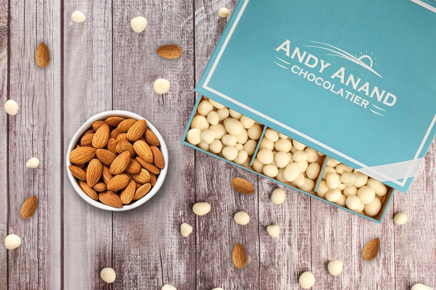 Andy Anand Premium California Greek Yogurt Almond Chocolate  1 lbs - Experience Chocolate Heaven Today