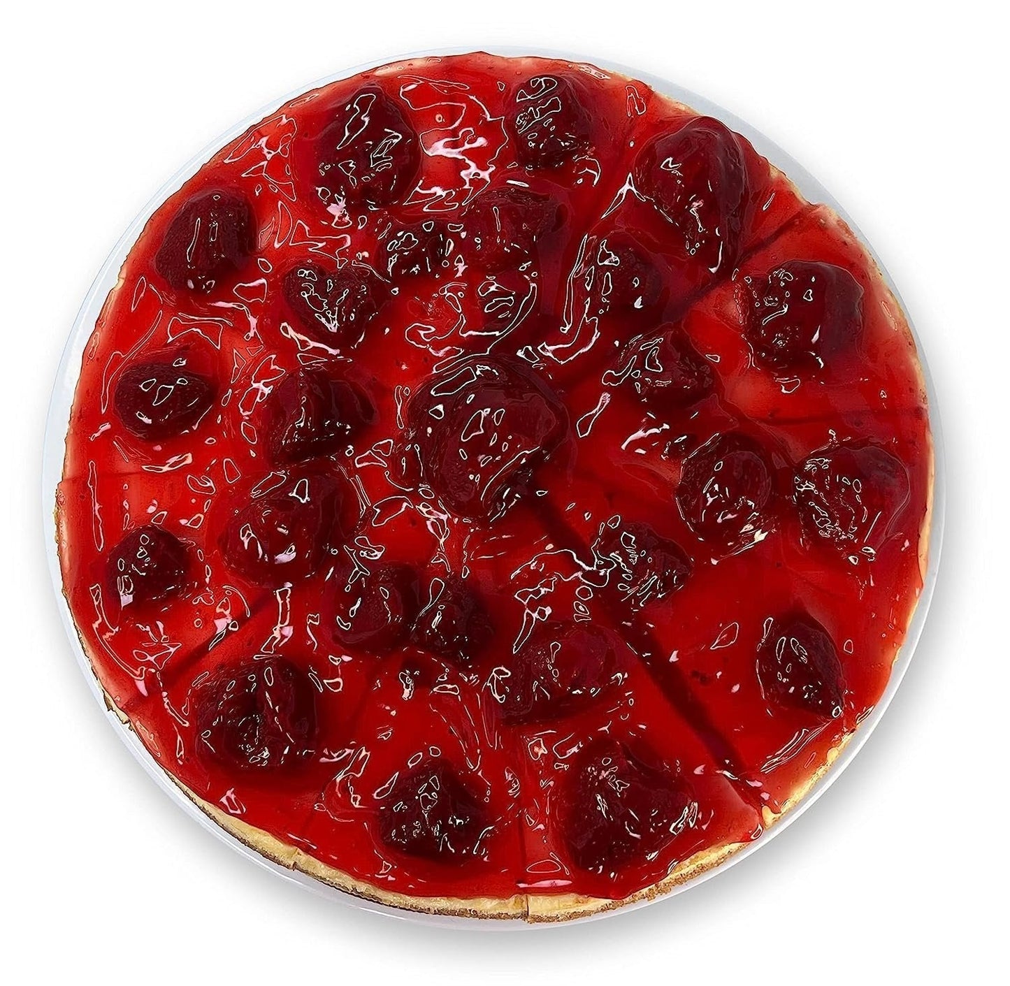 Andy Anand Strawberry Swirl Cheesecake 9" - Decadent Dessert No Bake Required Homemade Cheese Cakes Gift (3.4 lb)
