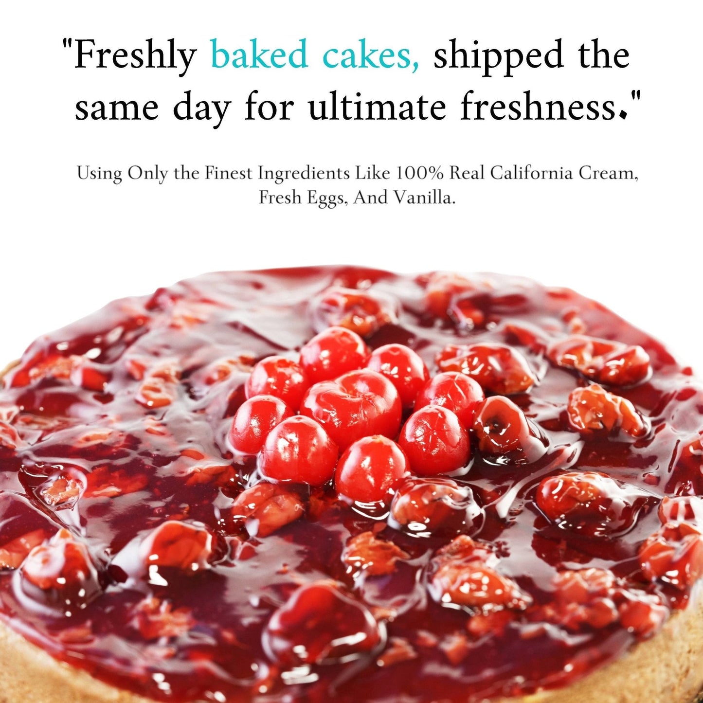 Andy Anand Sugar Free Chocolate Cherry Cheesecake 9" with Real Chocolate Truffles: Handcrafted with Passion, Best Cheese Cake For Celebrations & Diabetic Friendly Dessert Lovers (2.8 lbs)