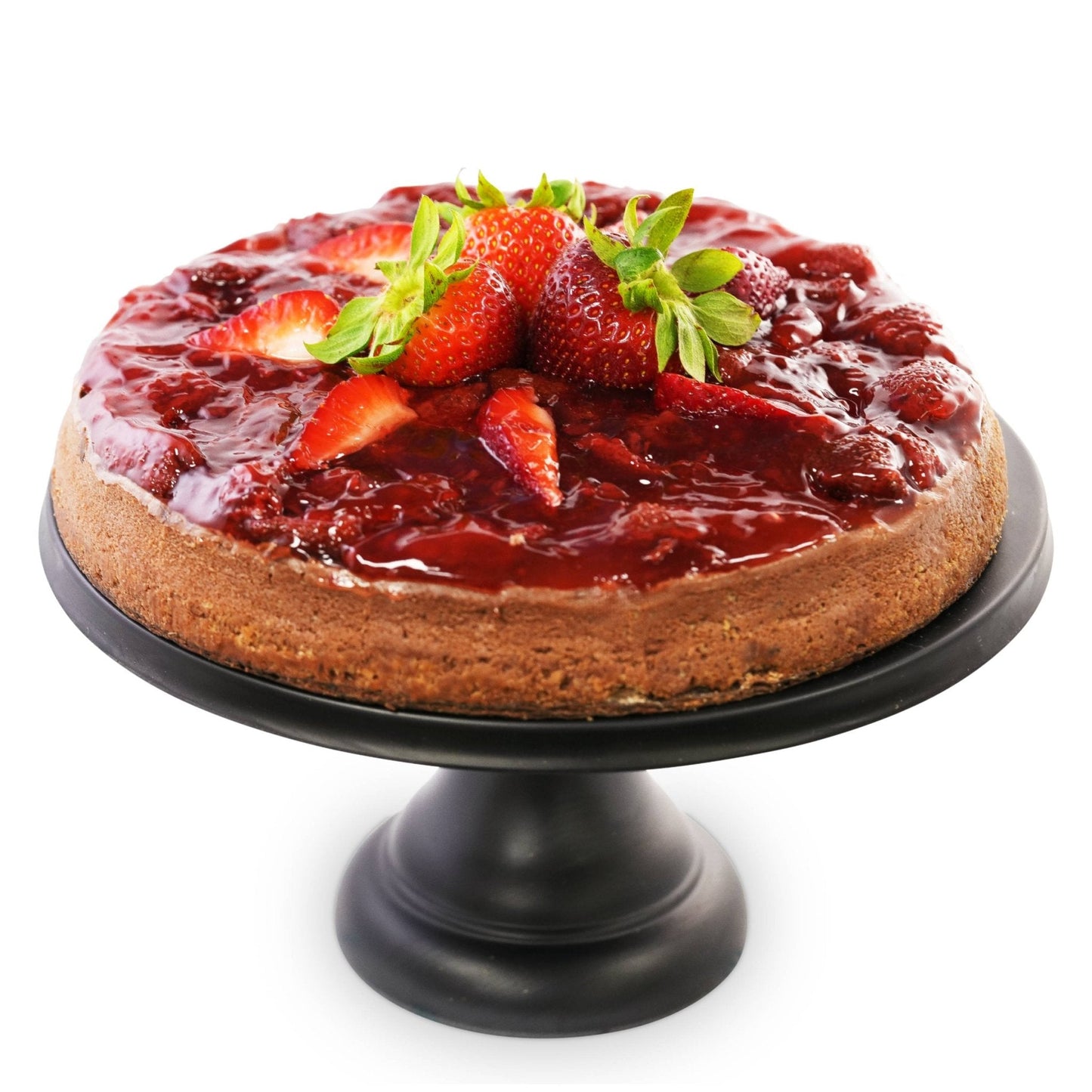 Andy Anand Sugar-Free Chocolate Strawberry Cheesecake, 9-Inch, 2.8 lb – Real Chocolate Truffles, Diabetic-Friendly, Birthday Gift Box