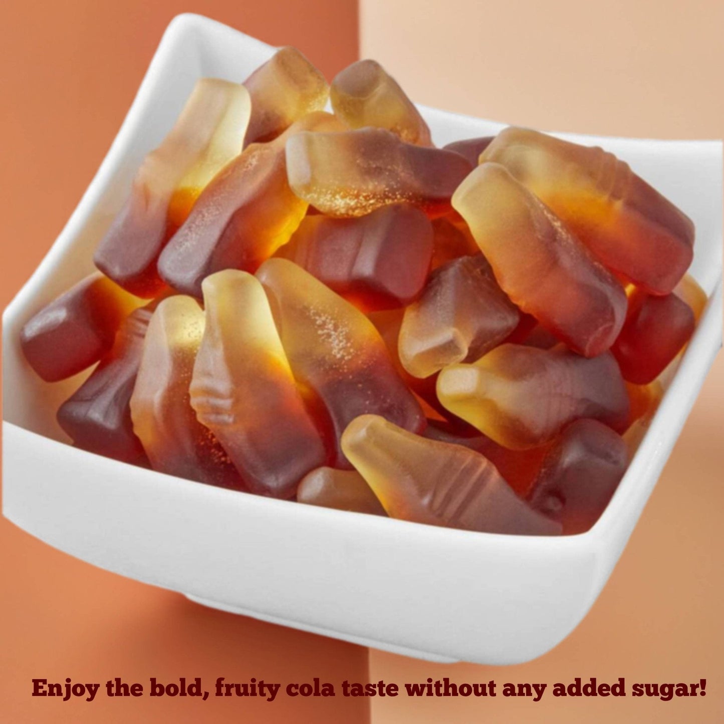 Andy Anand Sugar Free Cola Gummies - Chewy, Fruity, Gluten Free Candy Made in Europe, Snacking, Perfect for Parties | Perfect for Chocolate Lovers, Movie Nights and Everyday Indulgence (38 Pcs 7 Oz)