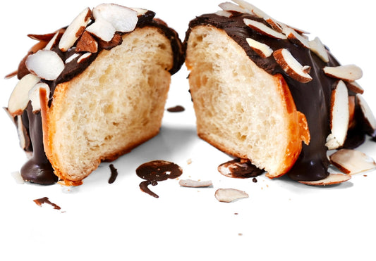 Andy Anand Sugar Free Dark Chocolate Almond Croissants, 10 Pcs Handcrafted Guilt-Free Treats 2 lbs