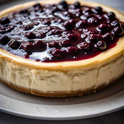 Andy Anand Sugar & Gluten Free Blueberry Cheesecake 9" - Decadent Taste in Every Slice, Best sugar free and gluten free Cheese Cake  Near Me For Christmas Celebrations & Dessert Lovers (2.8 lbs)