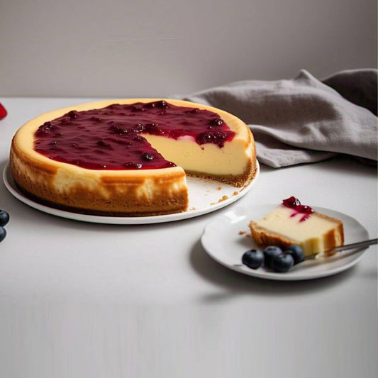 Andy Anand Deliciously Indulgent Sugar Free Raspberry Cheesecake - All Natural Ingredients & Cream, Best Cheese Cake For Celebrations & Dessert Lovers (2 lbs)