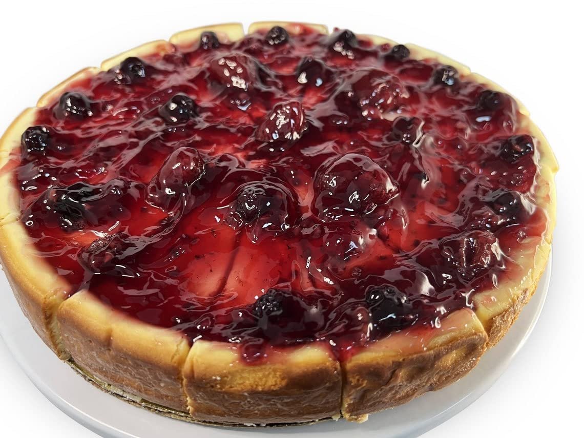 Andy Anand Sugar Free Wild Berry Cheesecake 9" - Perfect Taste Like Home Made, Best Cheese cake Near Me For Parties Celebrations & Dessert Lovers (2.8 lbs)