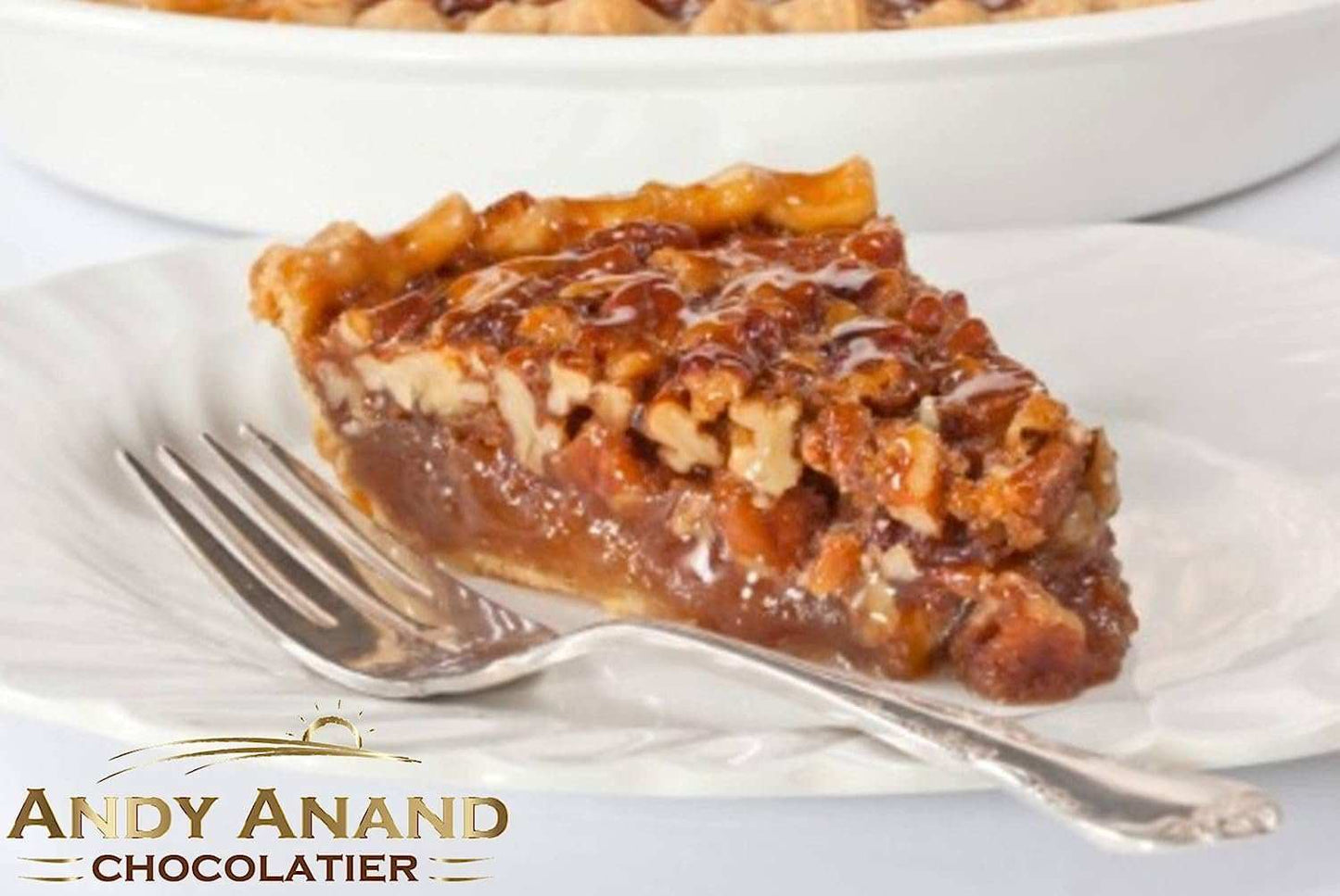 Andy Anand Traditional Pecan Pie 10" - 3.5 lbs, Freshly Made With Natural Ingredients, Natural Goodness Doorstep Delivery