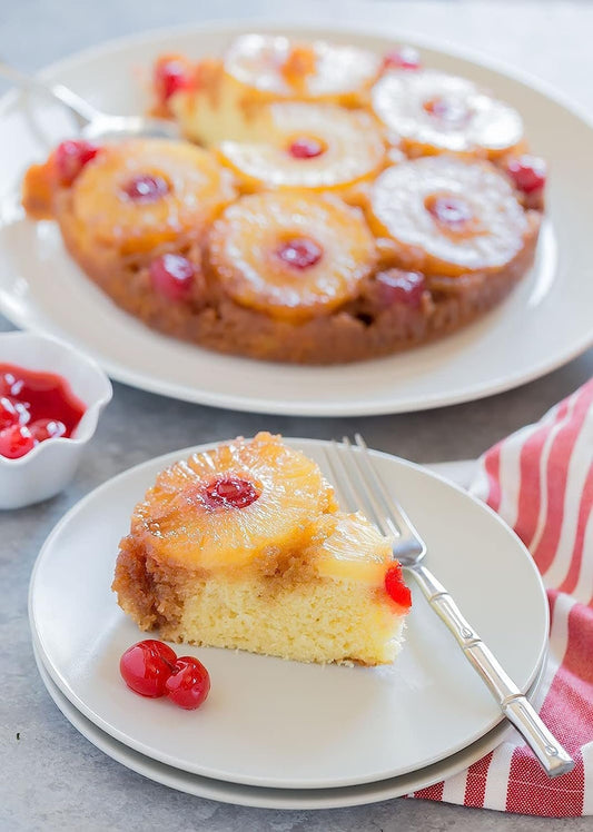 Andy Anand Traditional Pineapple Upside Down Cake 10" - Freshly Baked Homemade Style Cakes For Sale, Delight in Every Bite (2.6 lbs)