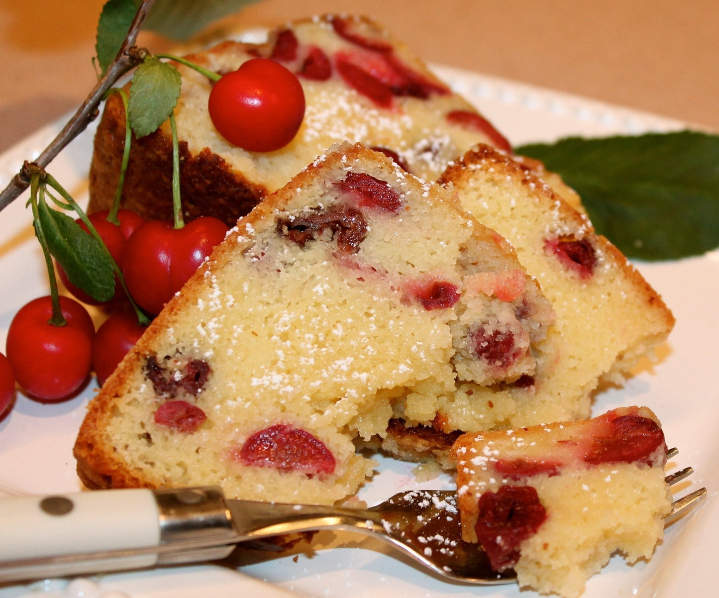 Andy Anand's Deliciously Indulgent Sugar Free Cherry Cake  9" - Soft Creamy & Moist Decadent Cakes From Bakery (2.9 lbs)