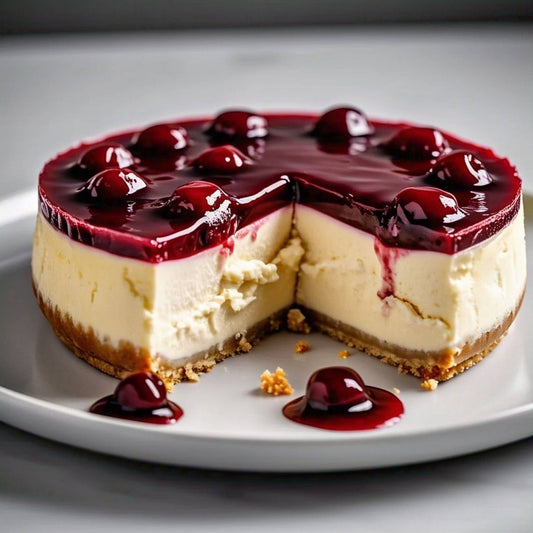 Andy Anand's Deliciously Indulgent Sugar Free Cherry Cake 9" - Soft Creamy & Moist Decadent Cakes From Bakery (2.9 lbs)