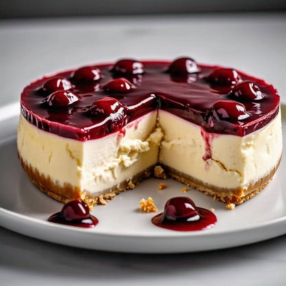 Andy Anand Sugar-Free Cherry Cake, 9-Inch, 2.9 lb – Gourmet, Freshly Baked, All-Natural, No Preservatives, Diabetic-Friendly Birthday Gift