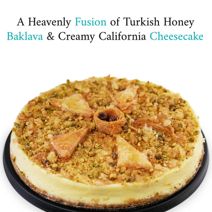 Andy Anand's Exquisite Baklava Cheesecake: Classic Cheese Cake: A Delicious Dessert Option for Any Occasion (9-inch, 2.8 lbs)