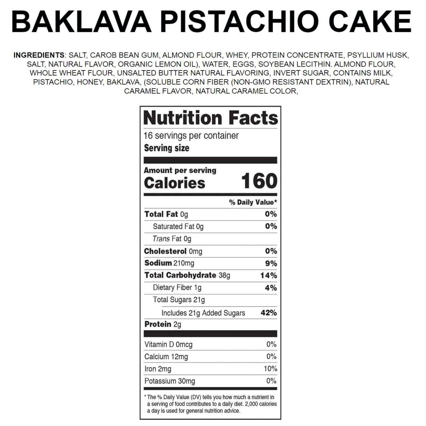 Andy Anand Baklava Pistachio Cake, 9-Inch, 2.8 lb – Turkish Baklava & California Pistachio Fusion, Freshly Baked, Birthday Gift Box