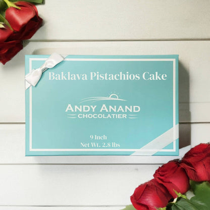 Andy Anand Baklava Pistachios Cake: A Heavenly Fusion, Creamy Texture Amazing Decadent Cakes From Bakery (9-inch, 2.8 lbs)