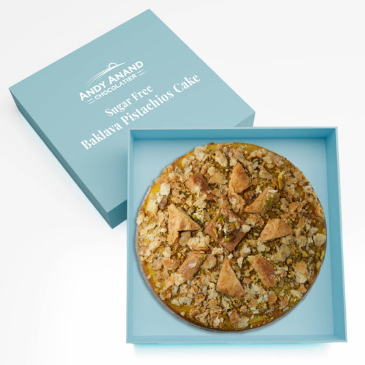 Andy Anand Sugar Free Baklava Pistachios Cake: A Heavenly Fusion, California's Fresh Bakeries That Deliver Sugar Free Cakes (9-inch, 2.8 lbs)