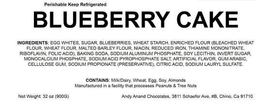 Andy Anand Traditional Blueberry Cake, 9-Inch, 2 lb – Fresh Bakery Dessert, Real Blueberries, Gourmet Birthday & Celebration Gift Delivery