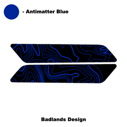 Topo Interior Front Door Grab Handle Overlay Kit (Printed + Laser Series) - 2021+ Bronco